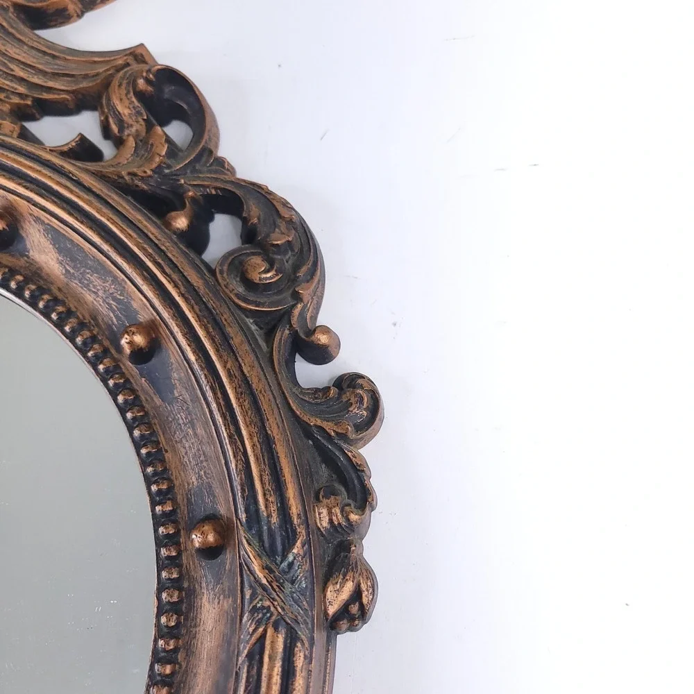 Vintage Coppercraft Guild Federal Eagle Wall Mirror Flat Mirror  Patriotic Decor